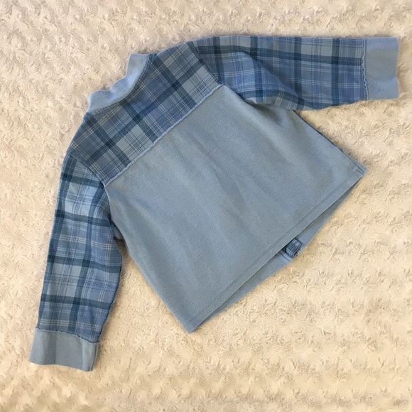 First Impressions Plaid Jacket Blue 24 Months - Picture 4 of 4